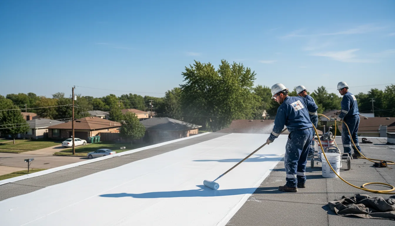 Commercial roof coating in Vanndale, AR near me